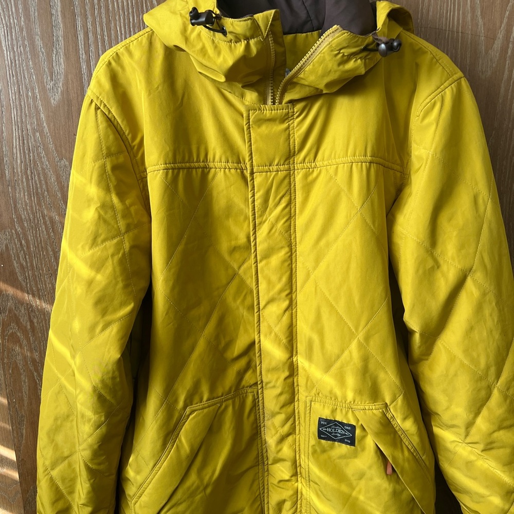 Mustard Yellow Holden Woman/Man Winter Coat Jacket